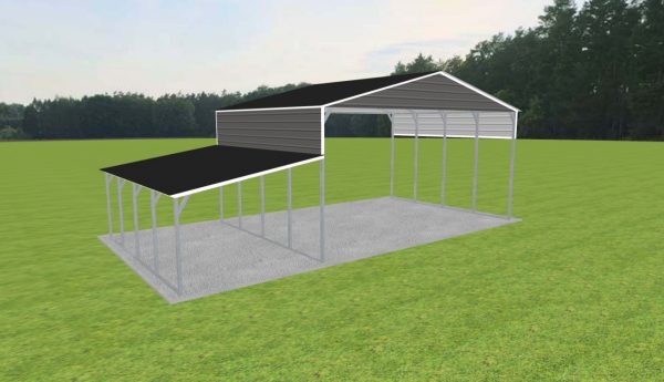 3 Car Carport 28 x 20 x 13