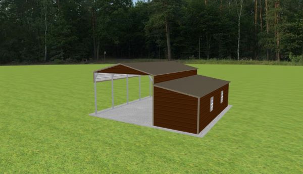 Carport with Storage 14 x 22 x 9