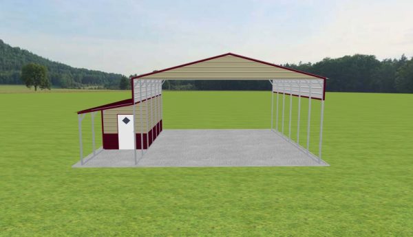 Carport with Storage 28 x 30 x 13 - Image 2