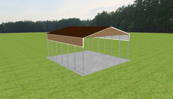 3 Car Carport 28 x 30 x 13