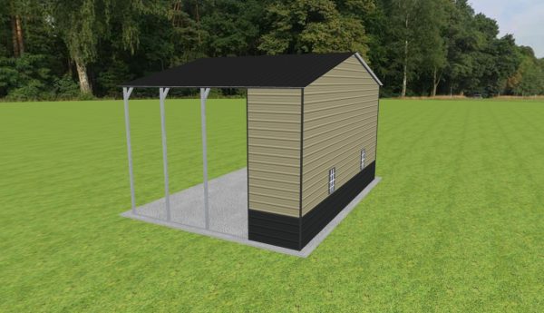 Carport with Storage 28 x 20 x 14 - Image 3