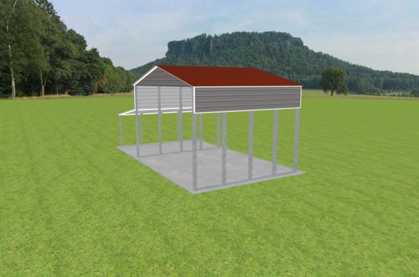 3 Car Carport 26 x 20 x 15