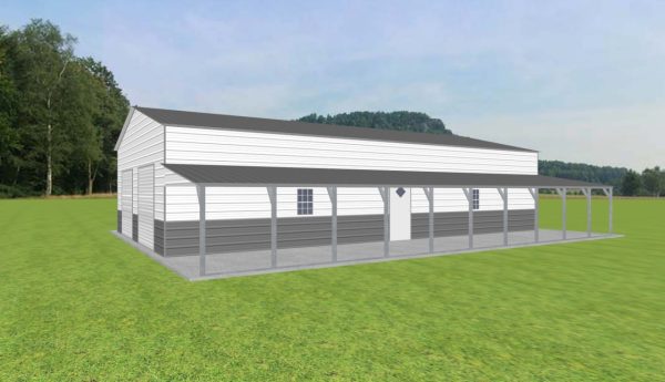 Garage with Lean To 28 x 50 x 11 - Image 2