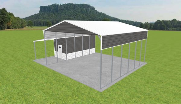 Carport with Storage 28 x 30 x 14 - Image 4