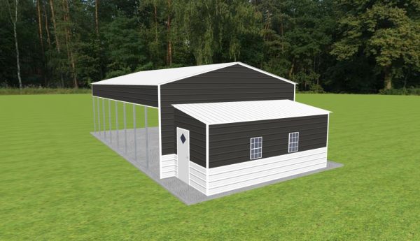 Carport with Storage 24 x 40 x 12 - Image 2