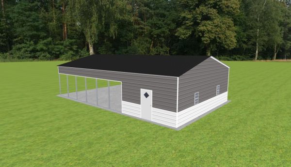 Carport with Storage 28 x 45 x 10 - Image 3