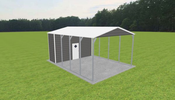 Carport with Storage 18 x 25 x 11