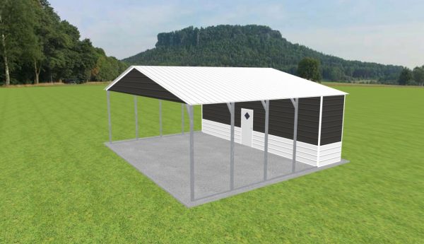 Carport with Storage 30 x 25 x 10