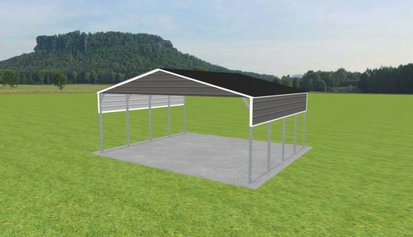 2 Car Carport 24 x 20 x 9