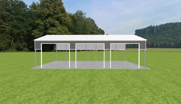 3 Car Carport 24 x 35 x 9 - Image 2