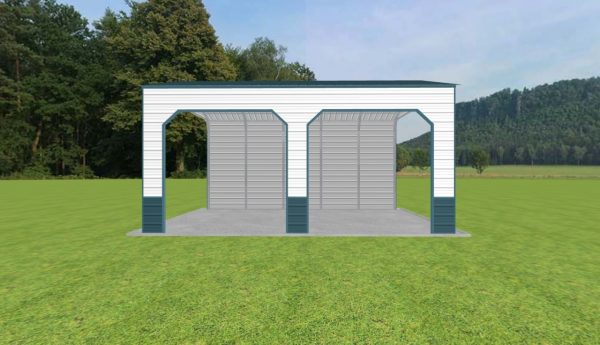 2 Car Carport 22 x 25 x 12 - Image 2