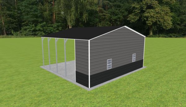 Carport with Storage 26 x 25 x 11 - Image 3