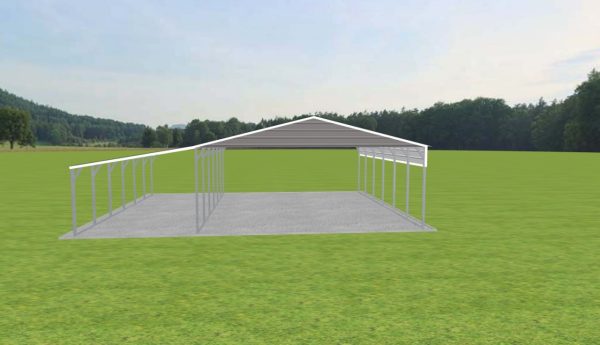 2 Car Carport 24 x 30 x 9 - Image 2