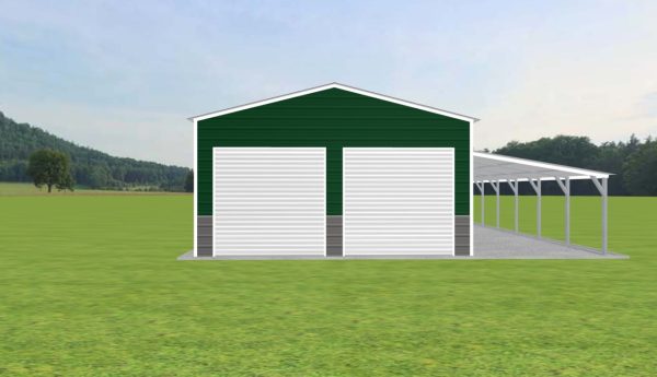 Garage with Lean To 20 x 40 x 10 - Image 3