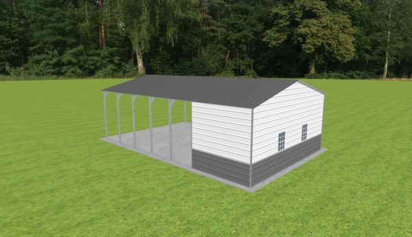 Carport with Storage 22 x 35 x 10 - Image 4