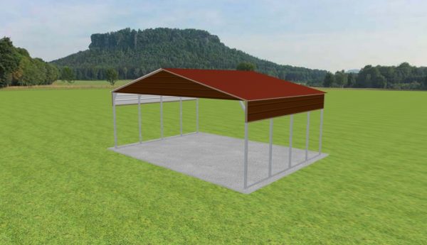 3 Car Carport 28 x 20 x 10