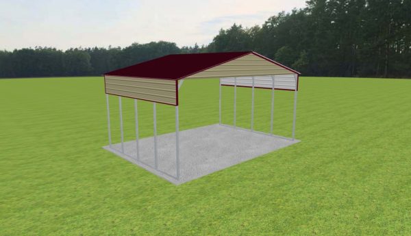 3 Car Carport 28 x 20 x 13