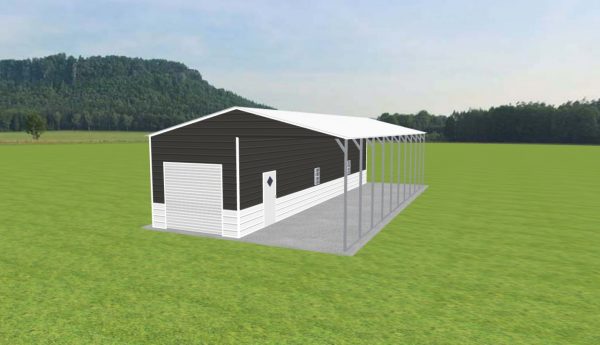 Carport with Storage 24 x 50 x 11