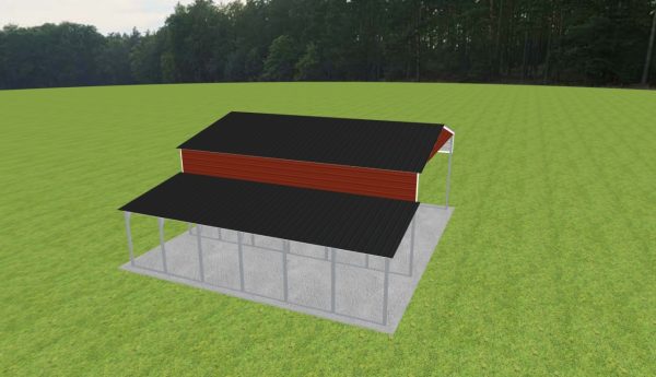 2 Car Carport 24 x 30 x 12 - Image 4