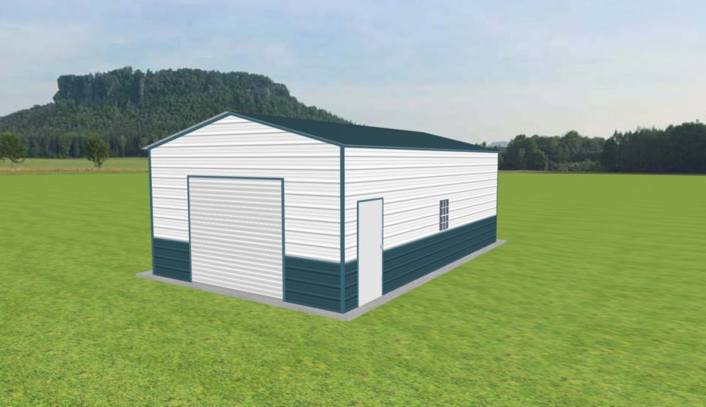 1 Car Garage 18 x 30 x 10 - Ascential Metal Buildings