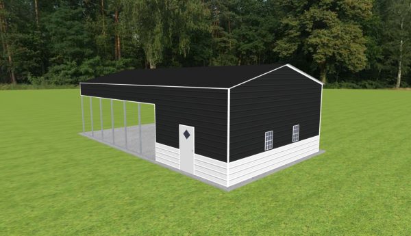 Carport with Storage 24 x 45 x 12 - Image 3