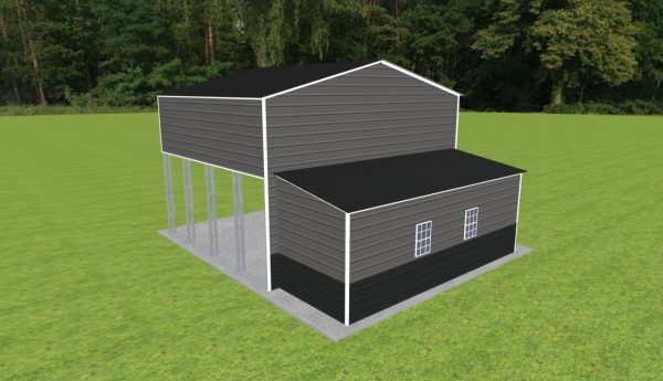 Carport with Storage 24 x 20 x 15 - Image 2