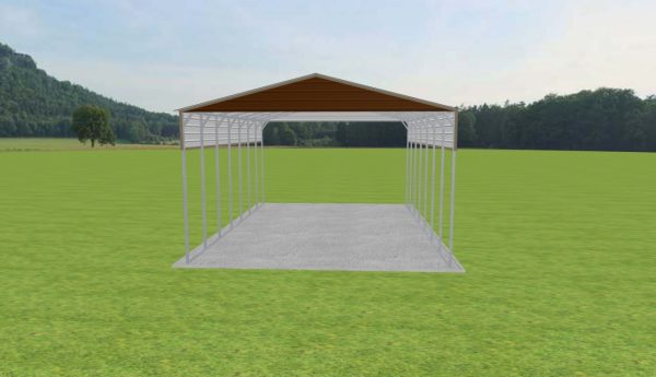 2 Car Carport 24 x 35 x 14 - Image 2