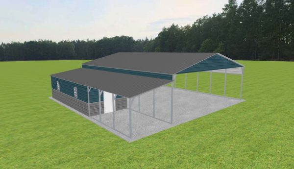 Carport with Storage 30 x 40 x 10 - Image 2