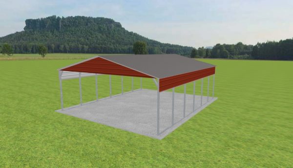 2 Car Carport 24 x 30 x 9