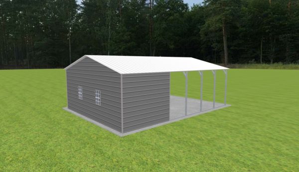 Carport with Storage 22 x 30 x 9 - Image 3