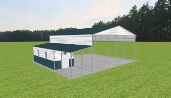 Carport with Storage 28 x 30 x 12