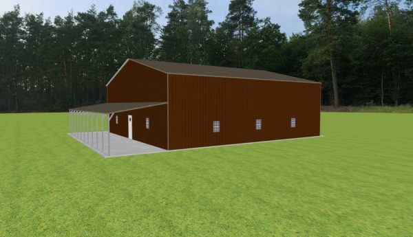 Garage with Lean To 48 x 50 x 16 - Image 4