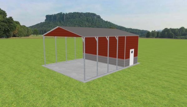 Carport with Storage 24 x 30 x 12