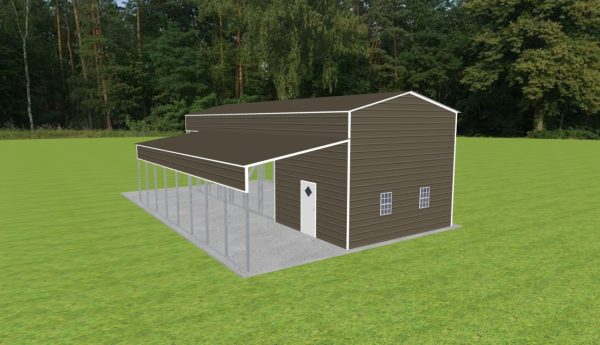 Carport with Storage 18 x 50 x 15 - Image 2