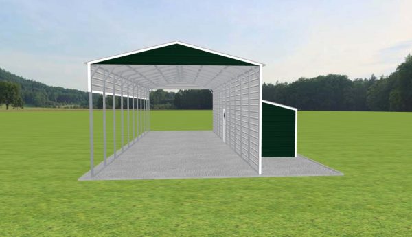 Carport with Storage 18 x 50 x 12 - Image 2