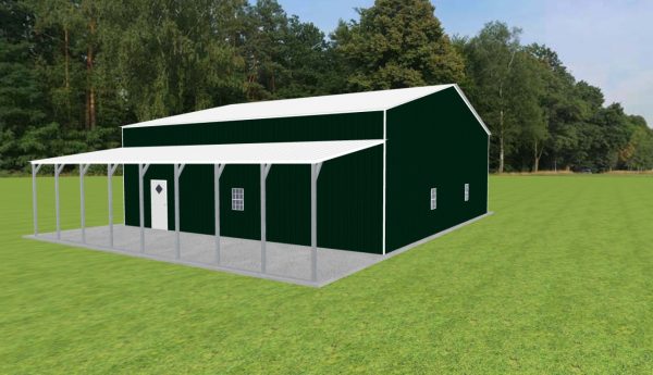 Garage with Lean To 44 x 40 x 14 - Image 2