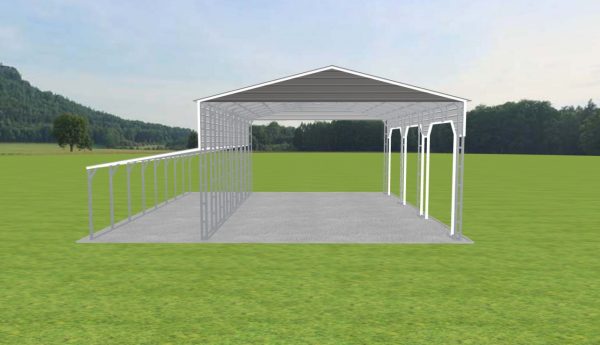 3 Car Carport 28 x 40 x 15 - Image 4