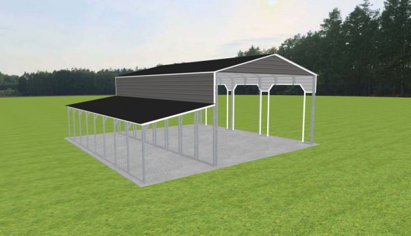 3 Car Carport 28 x 40 x 15 - Image 2