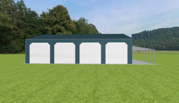 Garage with Lean To 48 x 60 x 14 - Image 2