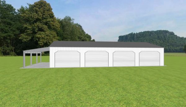 Garage with Lean To 36 x 60 x 10 - Image 3