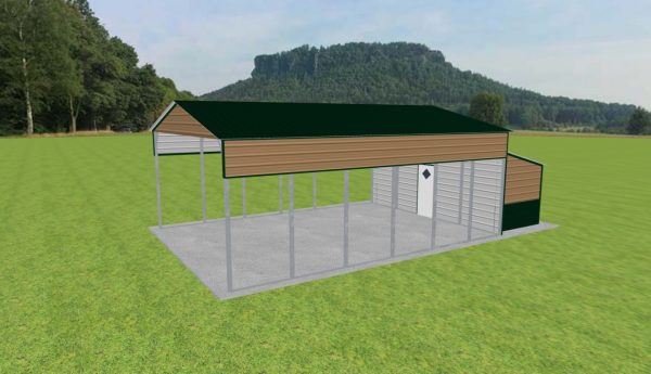 Carport with Storage 22 x 30 x 11