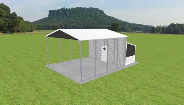 Carport with Storage 20 x 20 x 11