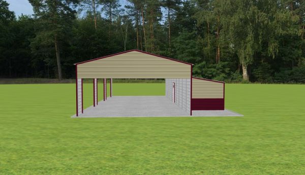 Carport with Storage 24 x 50 x 11 - Image 5