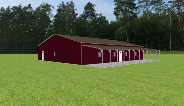 Garage with Lean To 50 x 60 x 10 - Image 2