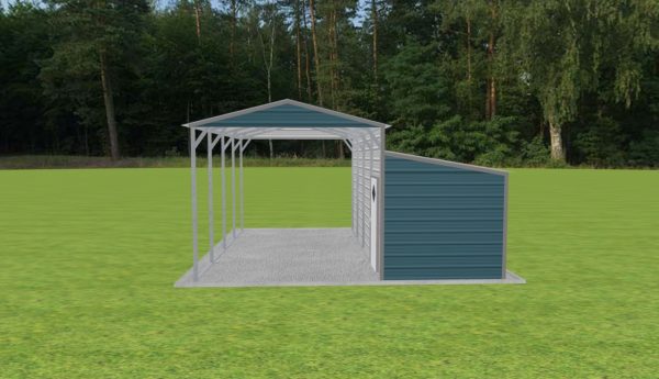 Carport with Storage 12 x 20 x 10