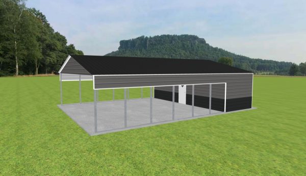 Carport with Storage 30 x 40 x 9