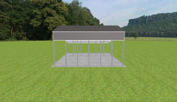 3 Car Carport 28 x 30 x 15 - Image 5