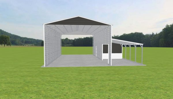 Carport with Storage 24 x 45 x 15 - Image 3