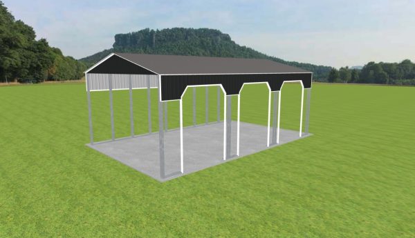 3 Car Carport 28 x 45 x 16