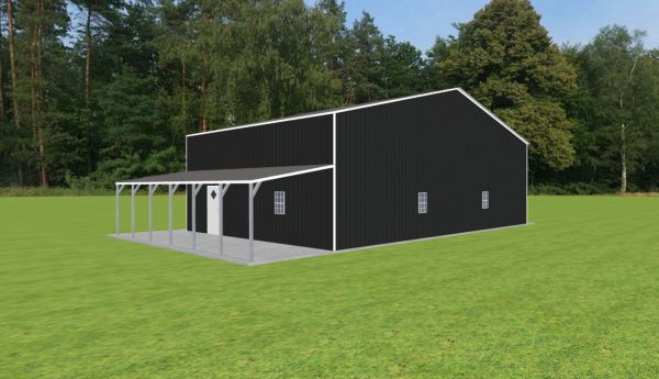 Garage with Lean To 48 x 30 x 14 - Image 4